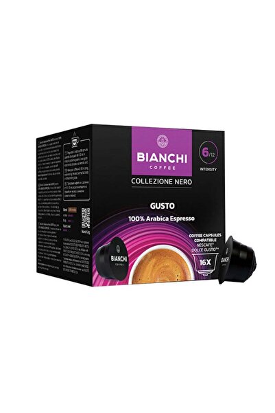 Bianchi Coffee Κάψουλες Εσπρέσο 100% Αράμπικα – Συμβατές με Dolce Gusto, 16 τ...