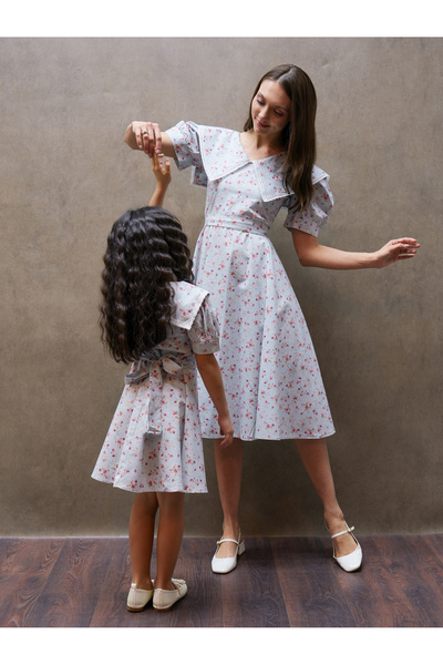 KÜÇÜĞÜM BUTİK Φόρεμα - Μπλε - Φουσκωτή φούστα