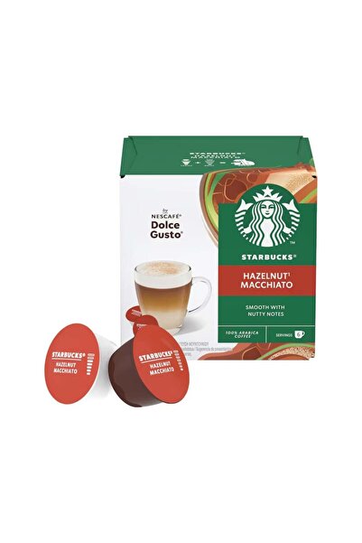 Starbucks Dolce Gusto Κάψουλες Καφέ Μακιάτο Φουντουκιού – 12 Κάψουλες