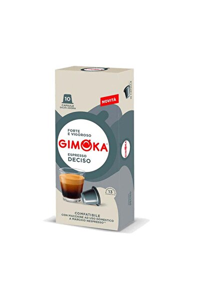 Gimoka Κάψουλες Espresso Deciso - Συμβατές με Nespresso, Σκούρα Καβούρδιση, 1...