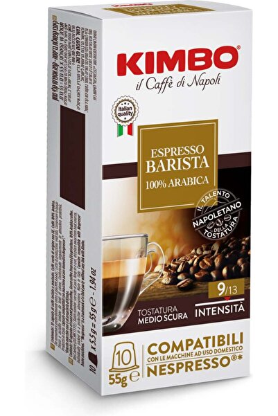Kimbo Εσπρέσο Μπαρίστα 100% Αράμπικα Συμβατό με Nespresso – 10 Κάψουλες