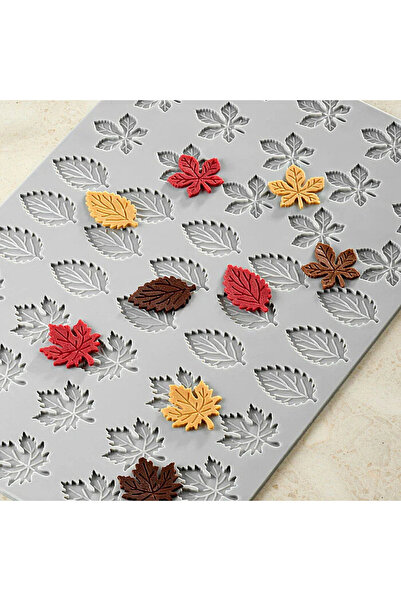 dinckitchen Pavoni Silikon Tuil Kalıbı Foliage & Yapraklar Ø32 h2 mm