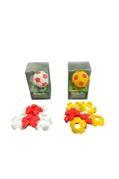 Silka Σετ 2 Γόμες 3D Puzzle Fan (ΚΙΤΡΙΝΟ-ΚΟΚΚΙΝΟ & ΚΟΚΚΙΝΟ-ΛΕΥΚΟ)