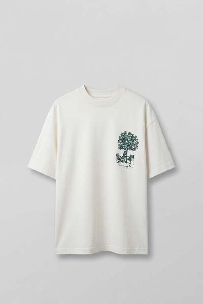 ablukaonline Ανδρικό μπλουζάκι Super Oversize 100% βαμβακερό με στάμπα Nature...