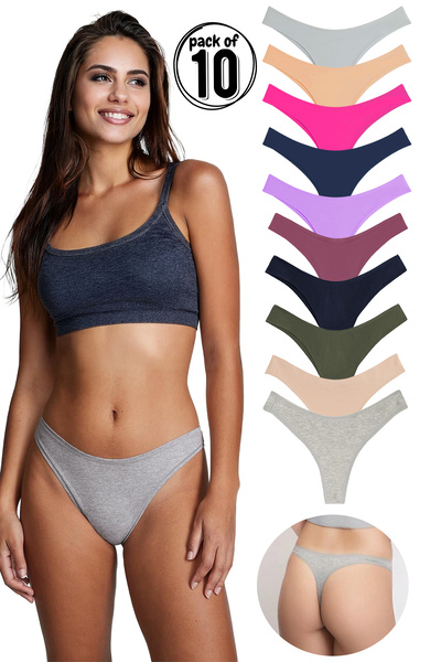 Yohannes Club Kadın, Pamuklu Basic Tanga Külot, 10'Lu Paket, Terletmeyen Yapı