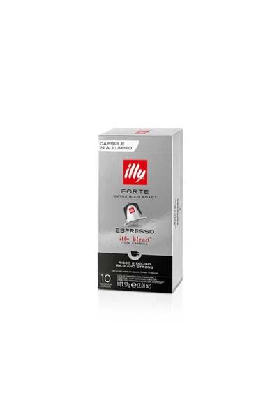 illy Συμβατές Κάψουλες Nespresso Forte – 10 τεμάχια (Συμβατές Κάψουλες Μάρκας...