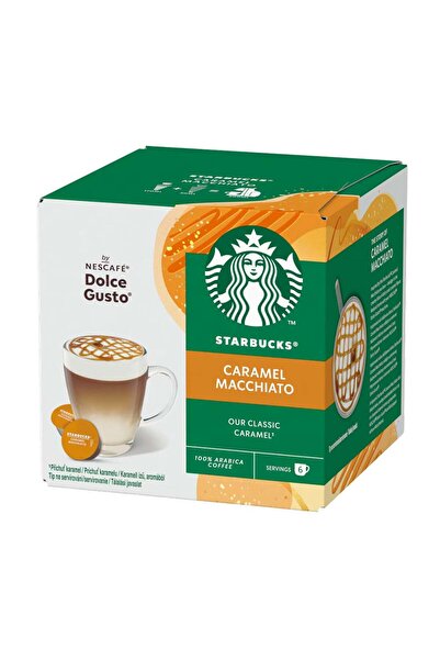 Starbucks Κάψουλες Καραμέλα Μακιάτο Συμβατές με Dolce Gusto – 12 Κάψουλες