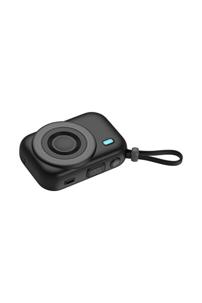 S-LINK S Link 10000mAh PD20W 15W Magsafe+Watch+Airpods Siyah LCD Taşınabilir ...
