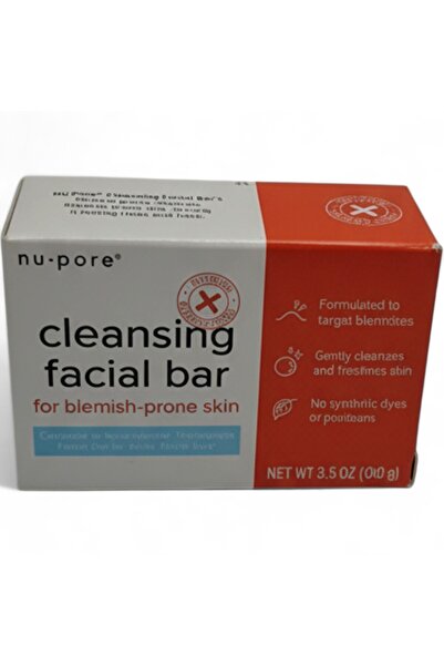 nu-pore® Nu-Pore, Cleansing Facial Bar for Blemish-Prone Skin, 3.5 oz (100 g)