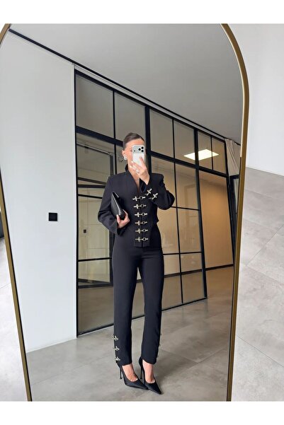 Bak'ap Σετ παντελονιών και μπουφάν με λεπτομέρεια με γάντζο, Premium Design, ...