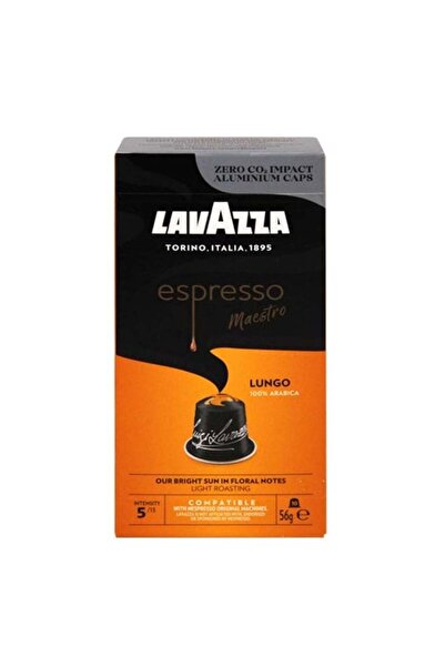 LavAzza Maestro Lungo – 10 Κάψουλες Αλουμινίου, Συμβατές με Nespresso (Ουδέτε...