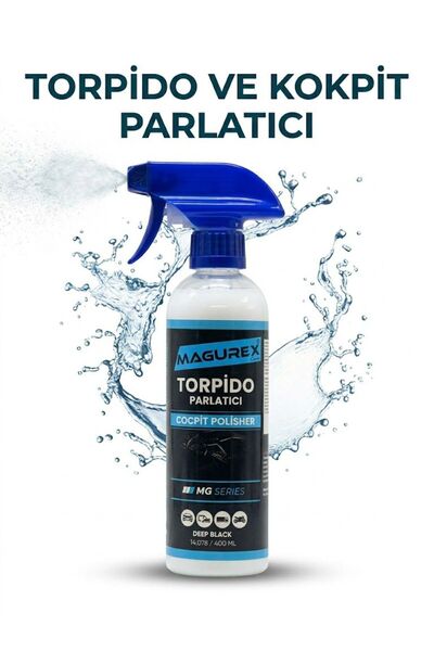 MAGUREX Antistatik Torpido Parlatıcı ve Yenileyici - Toz Tutmaz Torpido Parla...