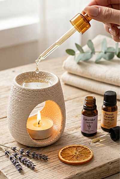 memyap Seramik Buhurdanlık – Minimal Tasarım Tealight Uyumlu Esans Buhurdanlı...