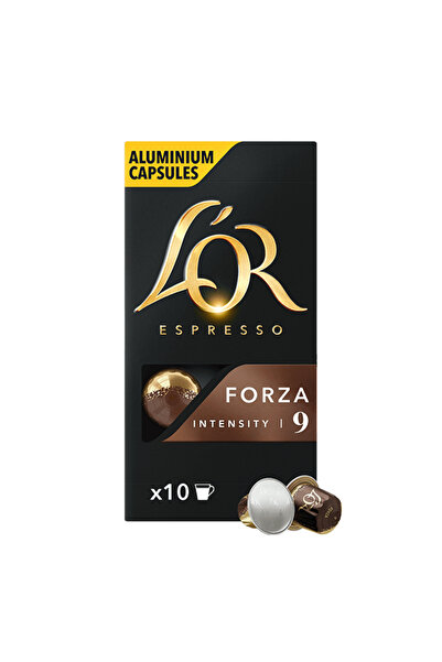 L'OR Κάψουλες Espresso Forza — Συμβατές με Nespresso, 10 Κάψουλες