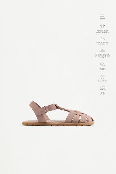 LEFTIES Suni süet barefoot bantlı sandalet