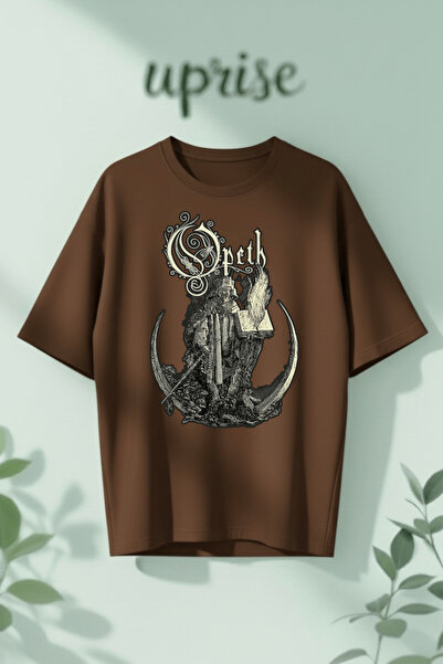 Vordevia Μπλουζάκι Opeth με στάμπα από βαμβάκι σε μεγάλο μέγεθος
