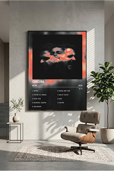 postercraft Wegh Curcuna Albüm Tasarım 2 Modern Panel Tablo Poster (Çerçevesiz)