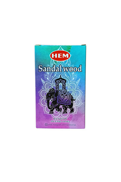 HEM Sandal Ağacı Geri Akış (Backflow) Tütsü Konileri (1 Kutu 10 Koni)