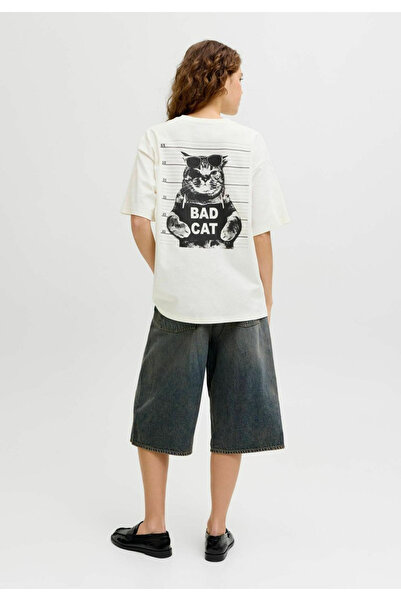 ZAVIXO Γυναικείο μπλουζάκι με στάμπα, oversized, 100% βαμβάκι |   Άνετη εφαρμ...