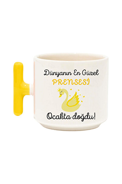 qoeuyl boutique أجمل أميرة على وجه الأرض ولدت في شهر يناير، كوب هدية عيد ميلا...