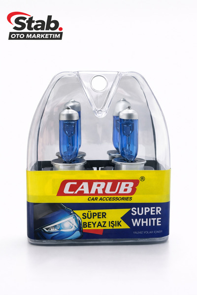 stab audio system CARUB FAR AMPUL H4 SÜPER BEYAZ IŞIK