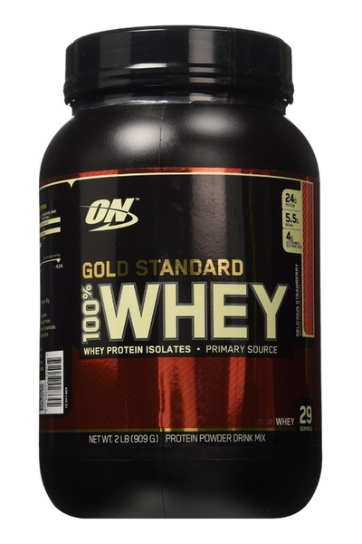 Optimum Nutrition مسحوق بروتين مصل اللبن جولد ستاندرد 100%، مصدر أساسي للبروت...