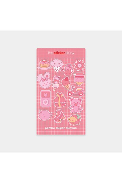 The Sticker Story. سلسلة أيقونات بينك مينيس