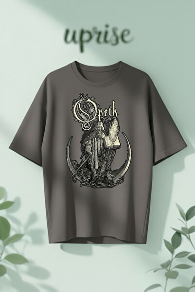 Vordevia Μπλουζάκι Opeth με στάμπα από βαμβάκι σε μεγάλο μέγεθος