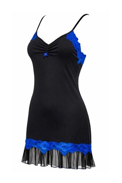 For Dreams Flexible Micro Fabric Nightgown with Lace Detail 2997