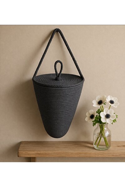 erkbay kuyumculuk Organizer Basket with Decorative Lid for Bags