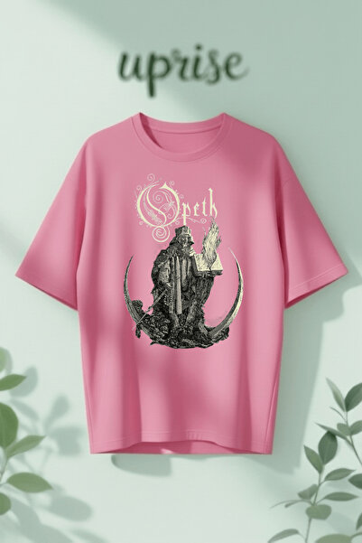 Vordevia Μπλουζάκι Opeth με στάμπα από βαμβάκι σε μεγάλο μέγεθος