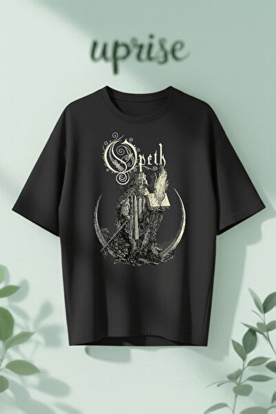 Vordevia Μπλουζάκι Opeth με στάμπα από βαμβάκι σε μεγάλο μέγεθος