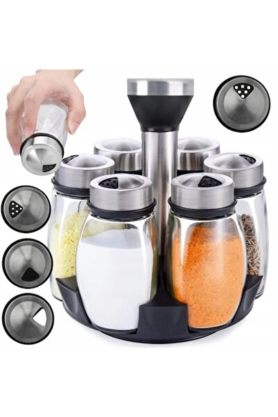 GENERAL Περιστρεφόμενος Οργανωτής Μπαχαρικών με 6 Γυάλινα Δοχεία