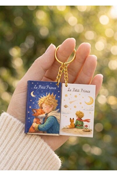 YLDZ The Little Prince Designed Mini Book-Looking Keychain - Set of 2 the Lit...