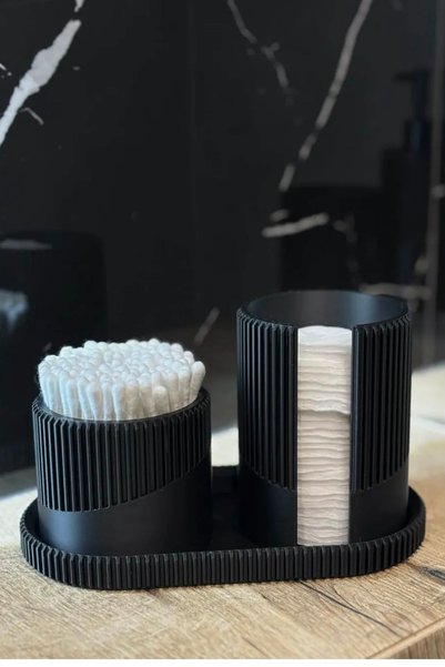 Generic Brand Modern and Stylish Black Bathroom Set