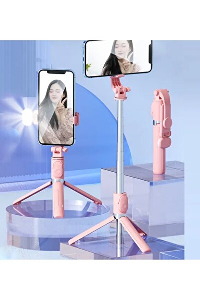 handanca Led Işıklı Selfie Çubuğu Bluetooth Kumandalı Kablosuz Tripot Selfie ...