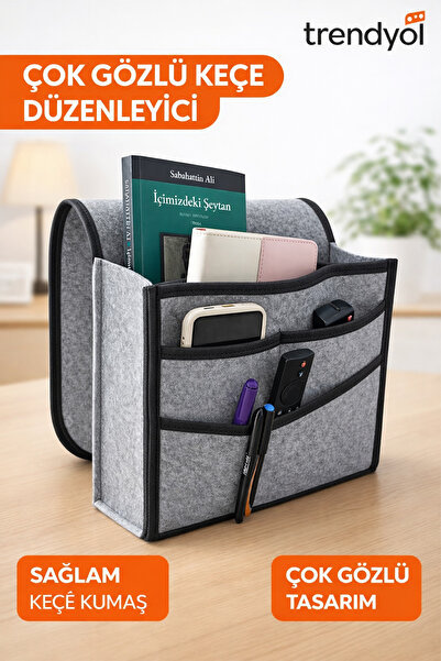 UYDEE Koltuk Kenarı Organizer Koltuk Düzenleyici Yatak Kenarı Düzenleyici Kum...