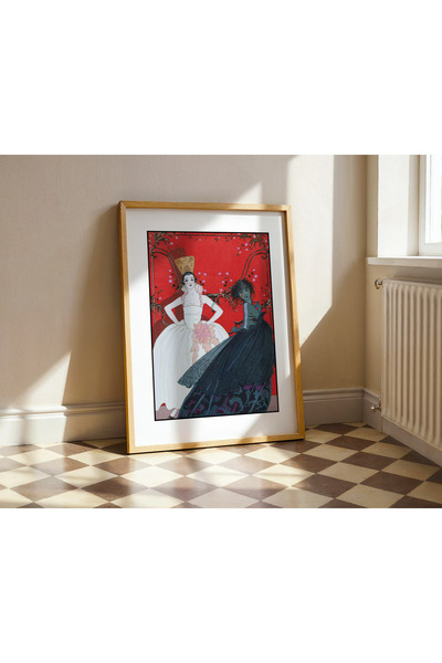 – Sahne ve Zarafet | Çerçevesiz Poster | Art Deco Duvar Dekoru