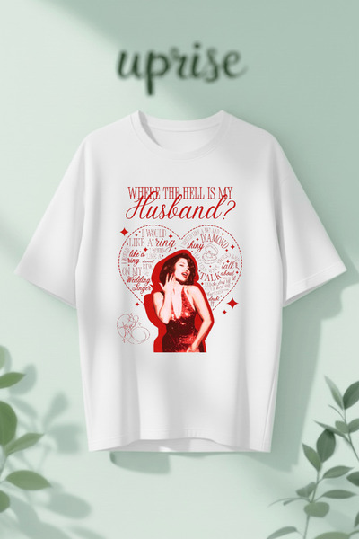 Vordevia Ρέι Θα ήθελα ένα δαχτυλίδι Τυπωμένο βαμβακερό μπλουζάκι oversized