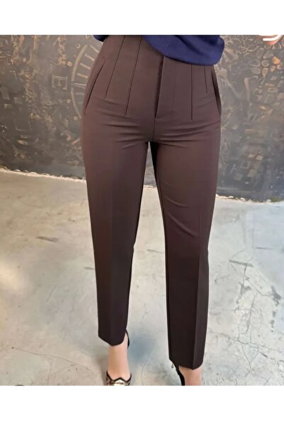 ÖZZYFASHION بنطلون قماش ضيق الساقين