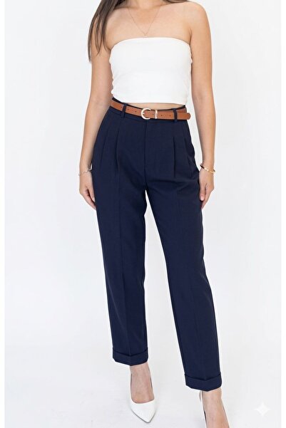 Kemerli jogger pantolon