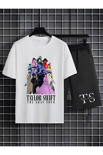 MAGORS Taylor Swift Printed 100% Cotton Crewneck Children's T-Shirt-Shorts Tw...