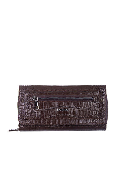 ŞAHDEM Genuine Leather Zippered Women's Wallet