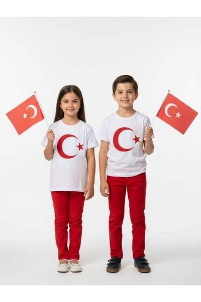 Zekids Παιδικό μπλουζάκι με μισό μανίκι με στάμπα Moon Star