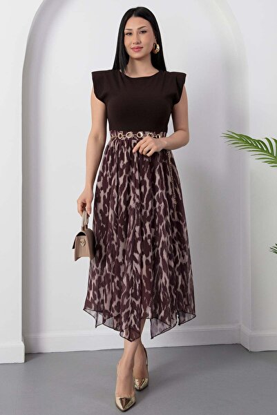 PULLIMM Φόρεμα - Καφέ - Γραμμή Α