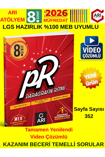 Fenomen Yayıncılık Arı Yayınları LGS 2026 8.Sınıf PARAGRAFIN RİTMİ LGS HAZIRL...