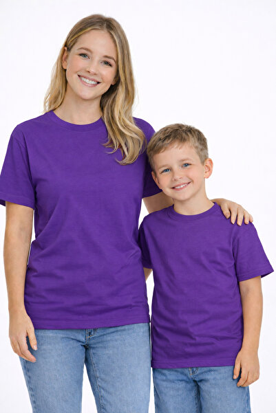 VODEXA Tricou combinat pentru mamă și băiat, supradimensionat, tricou cu impr...