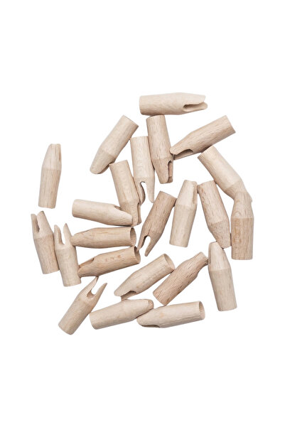 okcubaba Ahşap Başpare Gez Ok Arkalığı - 8 mm 10 Adet