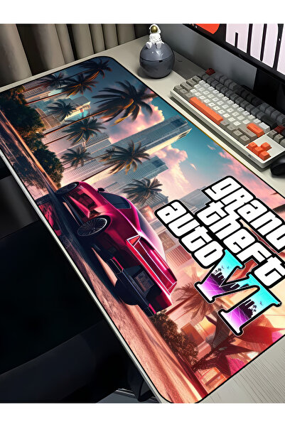 Charmbi Mouse Pad με θέμα GTA VI – Μεγάλο mousepad gaming 40x90, αντιολισθητι...
