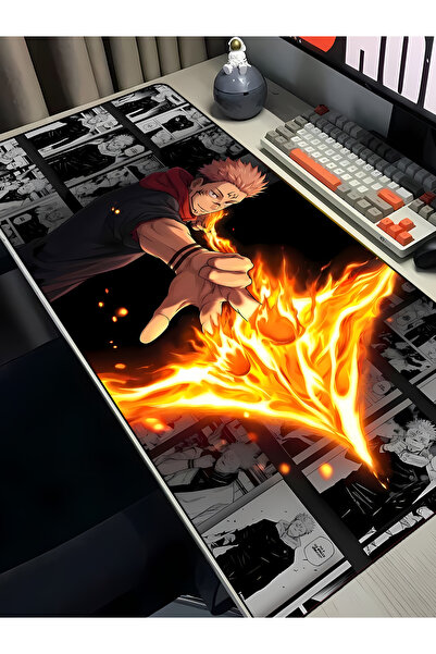 Charmbi Jujutsu Kaisen 40x90 Gaming Mouse Pad – Kaymaz Taban Büyük Boy Oyuncu...